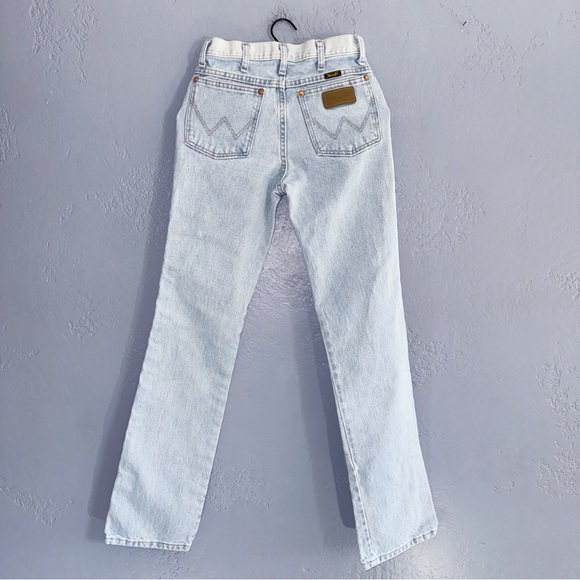 Wrangler Vintage Light Wash Two Tone Jeans Size 27/25” - Picture 2 of 11